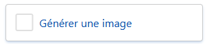 Capture de l’option d’image à générer avec le texte